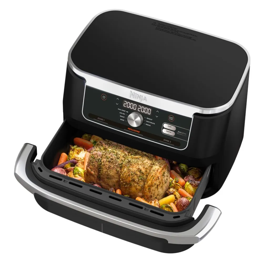 Ninja AF500EU Doppel-Heißluftfritteuse schwarz