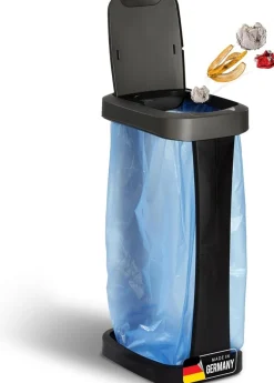 Müllsackständer mit Deckel für 70L-120L Müllsäcke, extra Robust & Fester Stand Outdoor geeignet, gelber Sack Müllständer Gelbersack-Halter Müll Abfall Ständer Aufbewahrung Mülltonne ^ Novaliv Sale