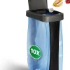 Sparset 10x Müllsackständer mit Deckel für 70L-120L Müllsäcke, extra Robust & Fester Stand Outdoor geeignet, gelber Sack Müllständer Gelbersack-Halter Müll Abfall Ständer Mülltonne ^ Novaliv Online