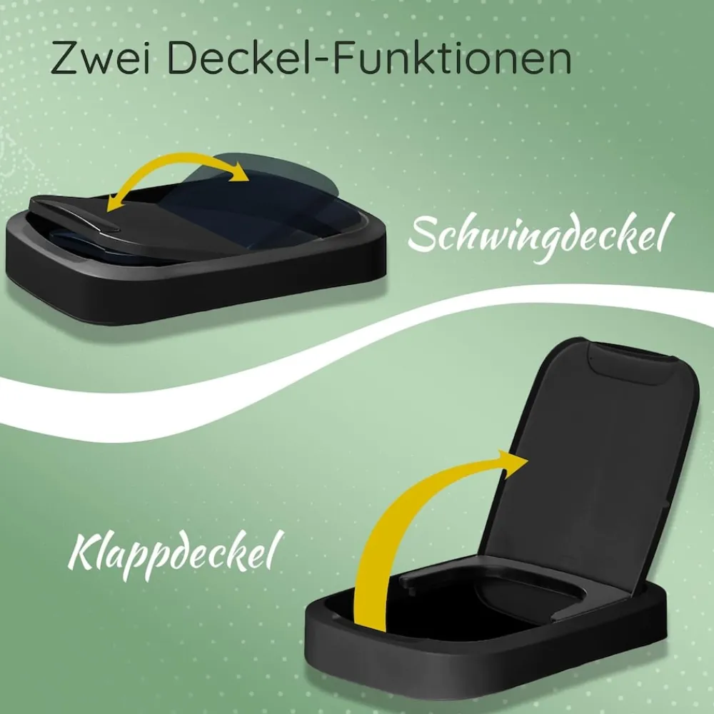 Sparset 10x Müllsackständer mit Deckel für 70L-120L Müllsäcke, extra Robust & Fester Stand Outdoor geeignet, gelber Sack Müllständer Gelbersack-Halter Müll Abfall Ständer Mülltonne ^ Novaliv Online