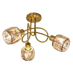 Näve 3er LED Deckenleuchte "JOSEFA" Ø: 38cm gold