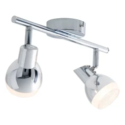 2er LED Wand-/Deckenschiene "CHROMEY" L:30cm ^ Näve