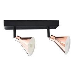 2er LED-Wand-u. Deckenspot "COPPER" ^ Näve Hot
