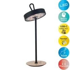Näve LED-Akku-Tischleuchte