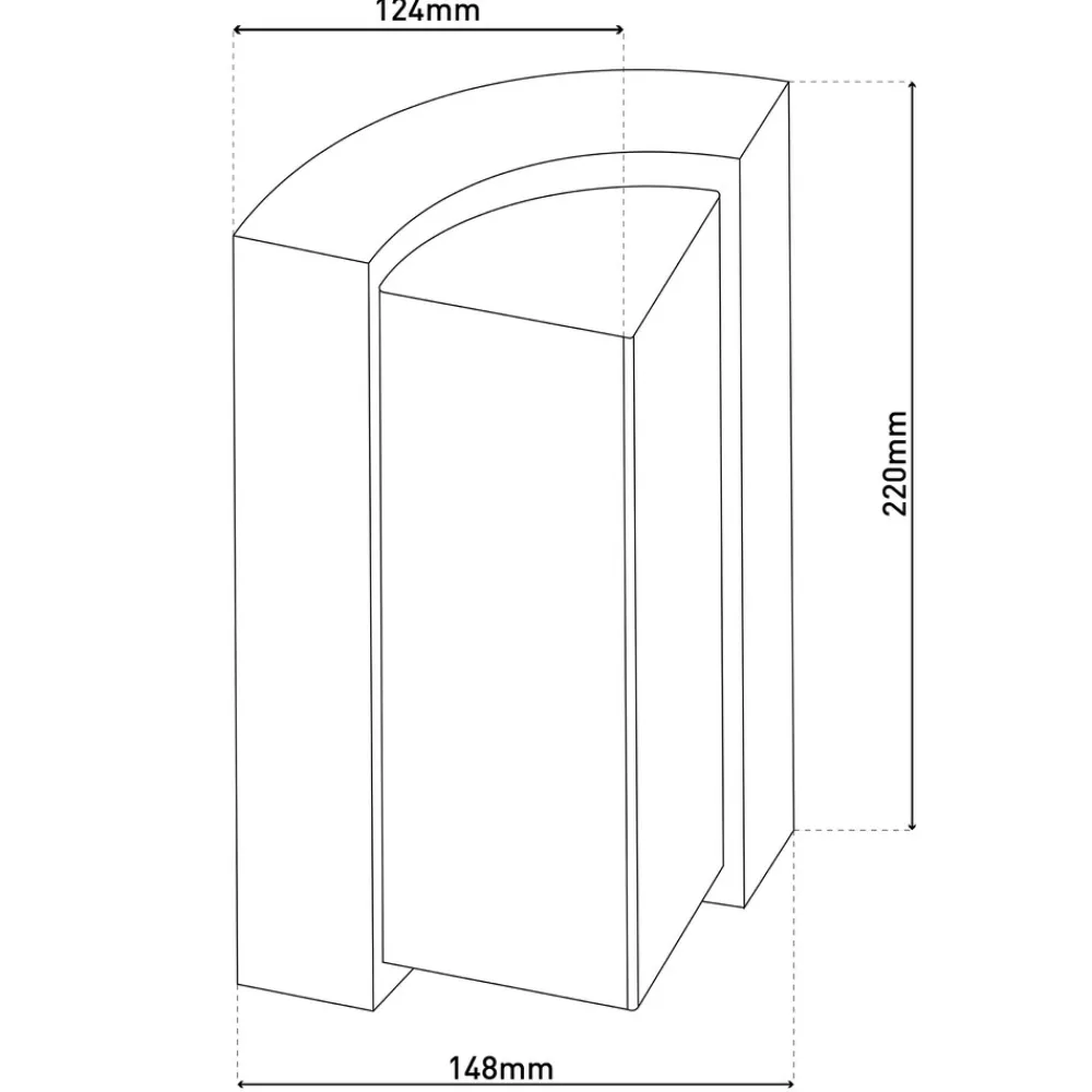 LED Außen Wandleuchte "RICO" H:14,8cm ^ Näve Outlet
