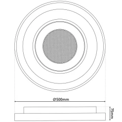 LED / CCT Deckenleuchte "DOIRA" Ø: 50cm ^ Näve Hot