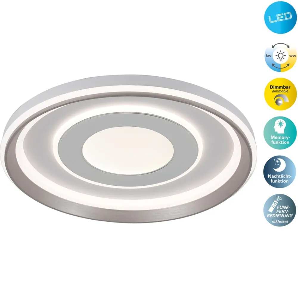LED / CCT Deckenleuchte "DOIRA" Ø: 50cm ^ Näve Hot