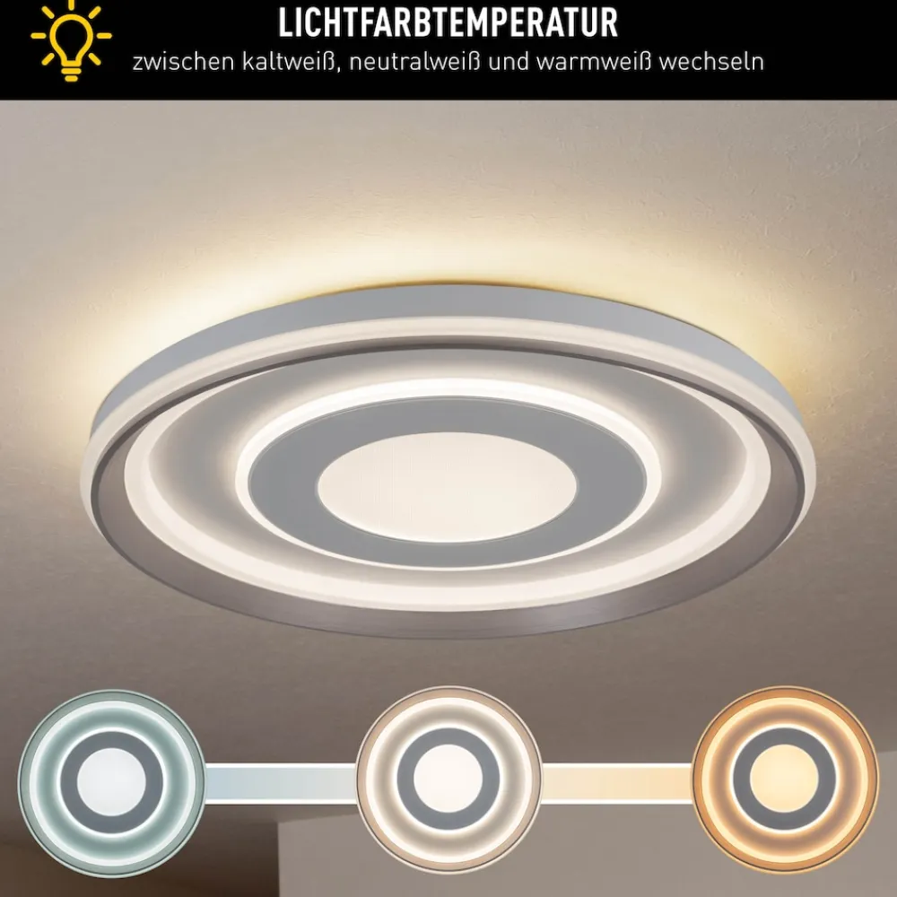 LED / CCT Deckenleuchte "DOIRA" Ø: 50cm ^ Näve Hot