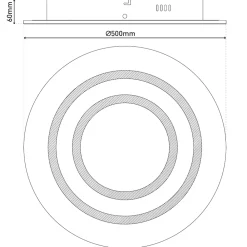 Näve LED /CCT/RGB Deckenleuchte 