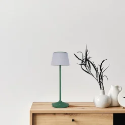 Näve LED / CCT Solar-/ Akkutischleuchte "EMMI" H: 38cm grün