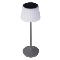 LED / CCT Solar-/ Akkutischleuchte "EMMI" H: 38cm grau ^ Näve Clearance
