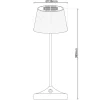 Näve LED / CCT Solar-/ Akkutischleuchte "EMMI" H: 38cm mint Best