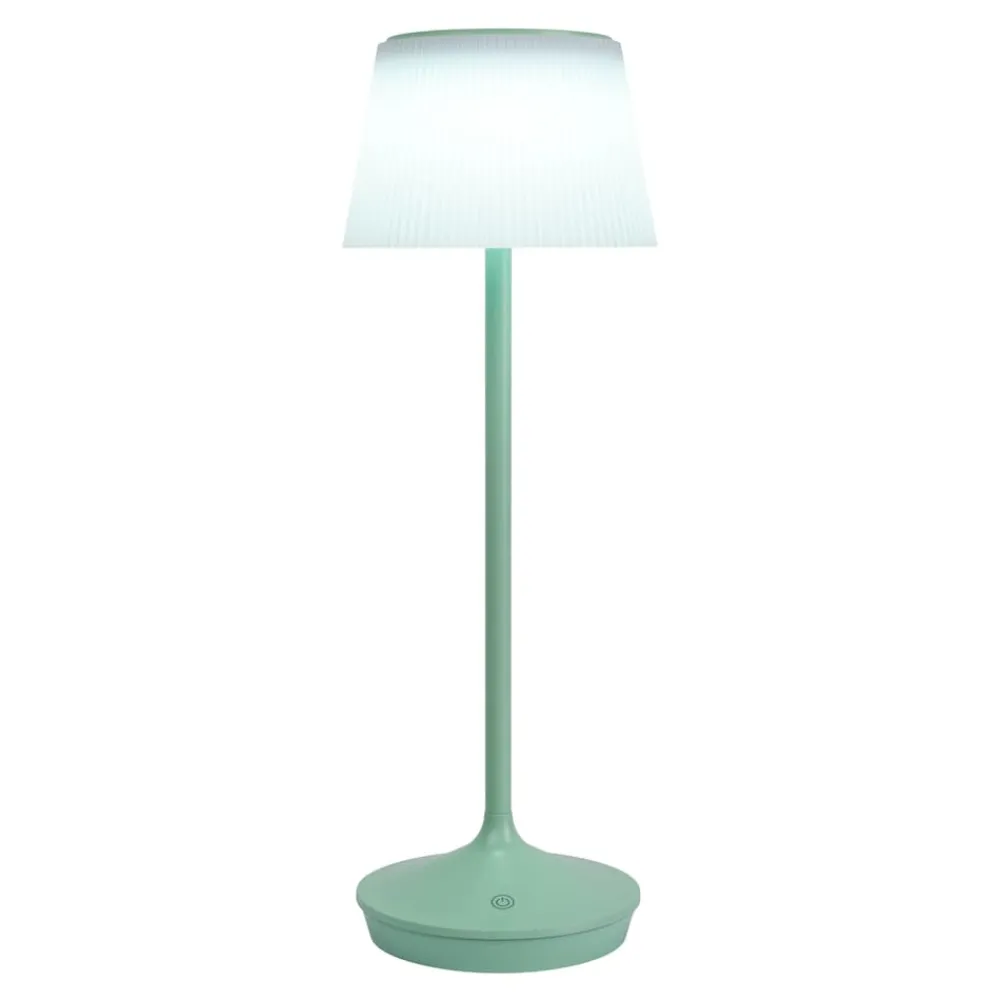Näve LED / CCT Solar-/ Akkutischleuchte "EMMI" H: 38cm mint Best