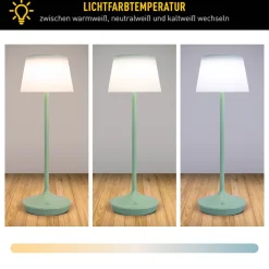 Näve LED / CCT Solar-/ Akkutischleuchte