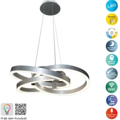 Näve LED Pendelleuchte "DIVORA" Ø: 58cm Discount