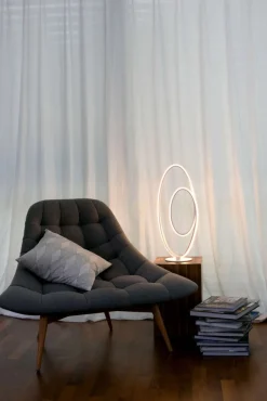Näve LED Tischleuchte h: 60cm weiß "ODRIVE"
