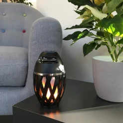 Näve LED Tischleuchte "MUNA" H: 16,5cm inkl. BT-Speaker