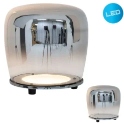 LED Tischleuchte "SMOKY" Ø:18cm ^ Näve Hot