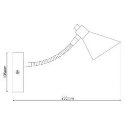 Näve LED Wandleuchte "COPPER" Discount