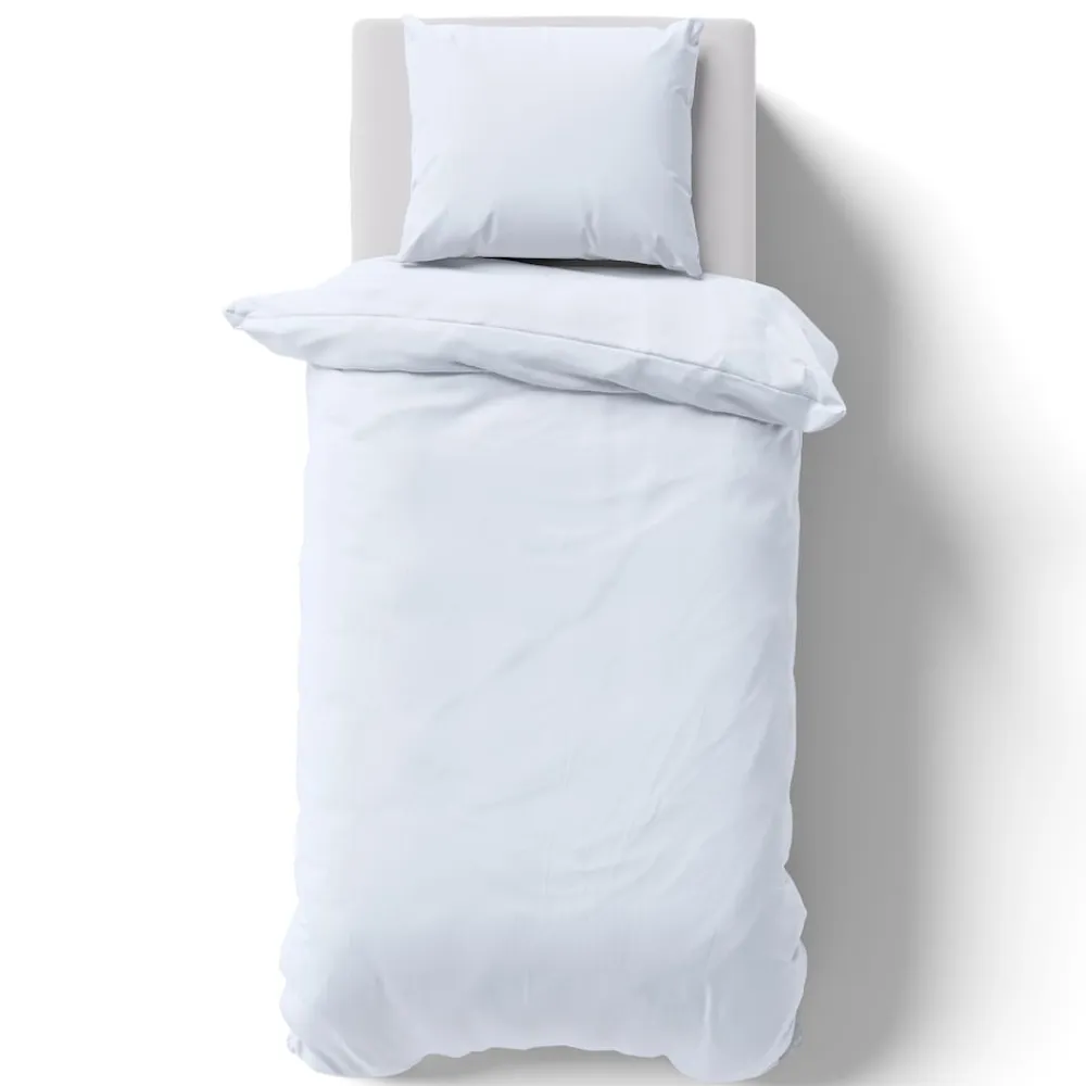Bettwäsche Set DreamScience Renforcé Uni - Atmungsaktiv & Weich - 100% Baumwolle - Mit Reißverschluss Größe:;Farbe:weiß ^ NYVI Outlet