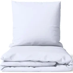 Bettwäsche Set DreamScience Renforcé Uni - Atmungsaktiv & Weich - 100% Baumwolle - Mit Reißverschluss Größe:;Farbe:weiß ^ NYVI Outlet