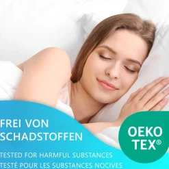 NYVI Bettwäsche Set DreamScience Mikrofaser Uni - Atmungsaktiv & Weich - Mit Reißverschluss Größe:;Farbe:weiß aubergine