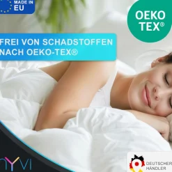 NYVI Bettdecke DreamScience Comfort+ 135x200 cm - Atmungsaktive Decke - Bis 95°C Waschbar Kochfest - Steppdecke Größe:135x200 cm;Wärmestufe:Sommer Weiß Best