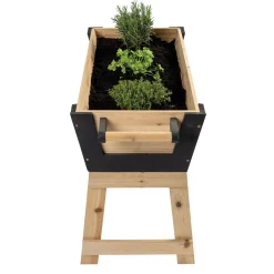 Pflanzbeet Green Mini mit Rädern - Kleines Gartenbeet Perfekt für Jungpflanzen, Gemüse. Kräuter & Blumen ^ NYVI Online