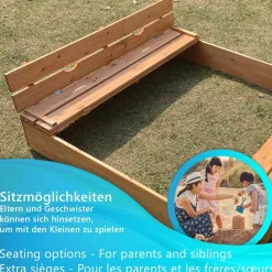 Sandkasten Spielplatz Kinder SB003L ^ NYVI Outlet