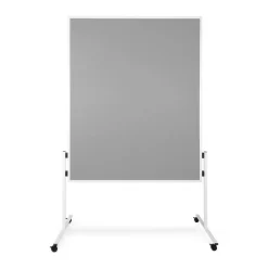 Moderationstafel mit Rollen | Doppelseitig | 150 x 120 cm | Filz ^ Office Marshal