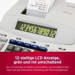 CPD 512 Tischrechner mit mechanischem Druckwerk ^ Olympia Sale