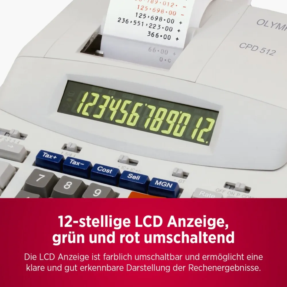 CPD 512 Tischrechner mit mechanischem Druckwerk ^ Olympia Sale