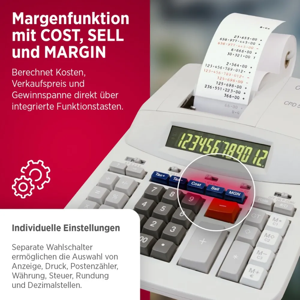 CPD 512 Tischrechner mit mechanischem Druckwerk ^ Olympia Sale