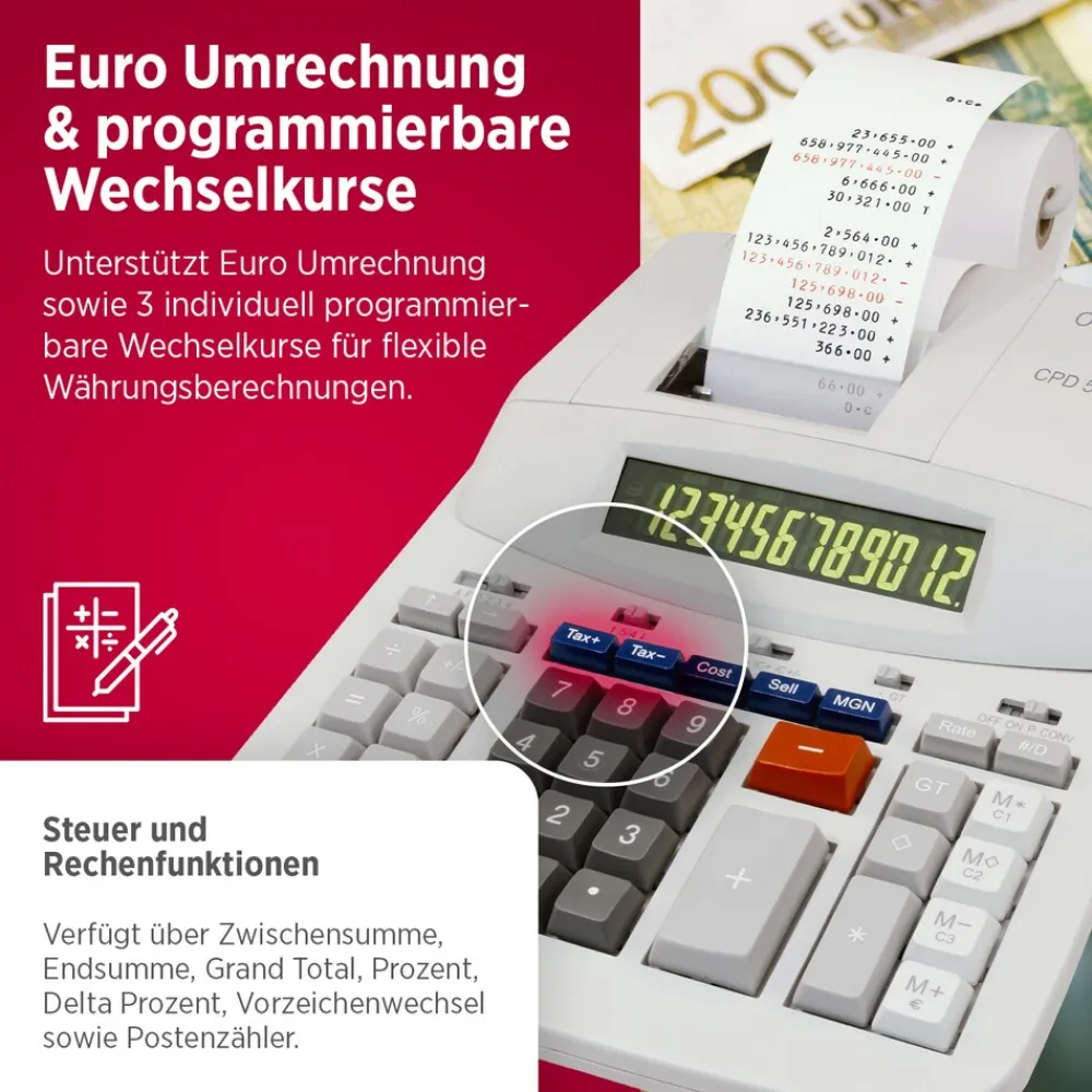 CPD 512 Tischrechner mit mechanischem Druckwerk ^ Olympia Sale