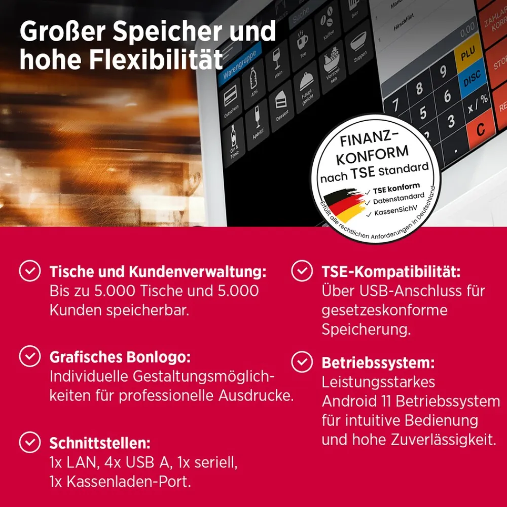 TS10 Allrounder Touch Scan Handel Gastro weiß ^ Olympia Hot
