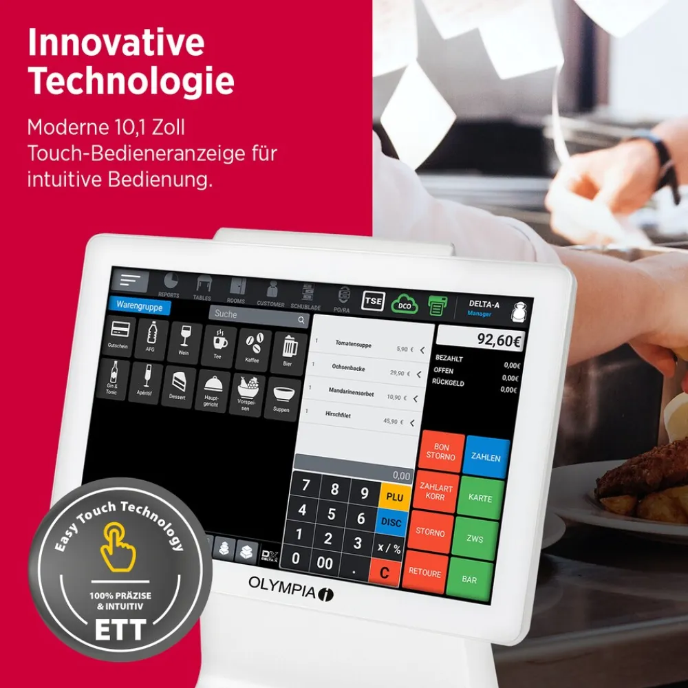 TS10 Allrounder Touch Scan Handel Gastro weiß ^ Olympia Hot