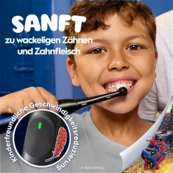 iO Kids 6+ Spiderman inkl. 1 Aufsteckbürste, 1 Reise-Etui Zahnbürste ^ Oral-B New