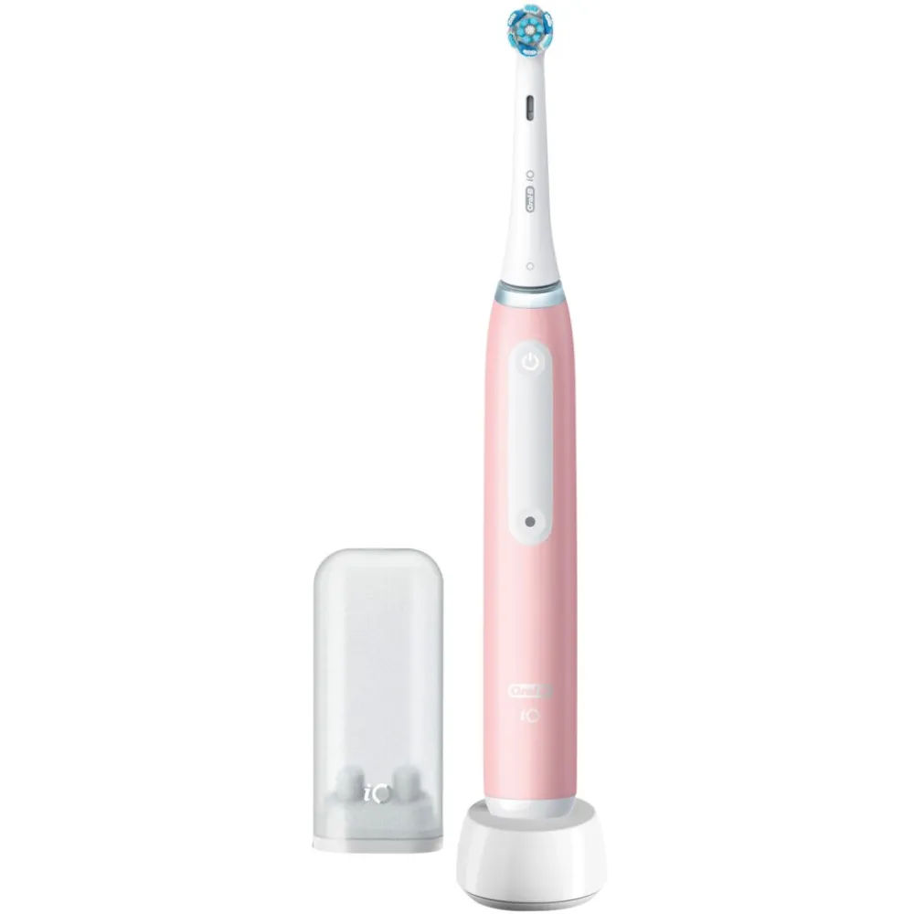 iO Series 3 Elektrische Zahnbürste/Electric Toothbrush, 3 Putzmodi für Zahnpflege, Magnet-Technologie, TESTSIEGER Stiftung Warentest (12/2024), Blush Pink ^ Oral-B Outlet