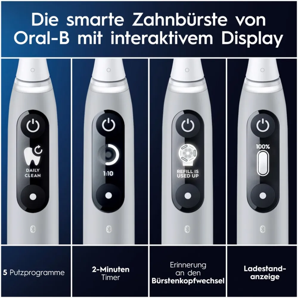 Oral-B iO Series 6 elektrische Zahnbürste Grey Opal JAS22