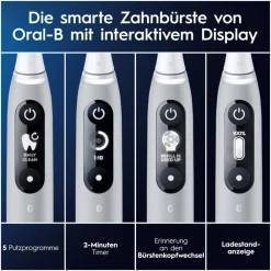 Oral-B iO Series 6 elektrische Zahnbürste Grey Opal JAS22