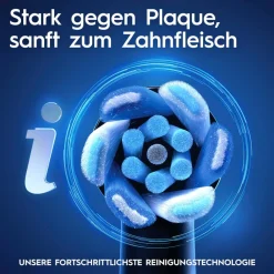 Oral-B iO Series 3 Zahnbürste (Magnetische iO-Technologie mit sanften Mikrovibrationen, intelligente Andruckkontrolle, 3 Putzprogramme,  gelbes Licht signalisiert Bürstenkopfwechsel, Timer, Reiseetui, Matt Black) Online