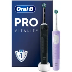 Vitality Pro D103 Duo Black/Lilac Violet elektrische Zahnbürste ^ Oral-B Clearance
