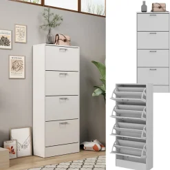 Oskar -Store Schuhkipper Georg Weiß, 63 x 150 cm, Schuhschrank mit 4 Fächer, modern Online