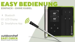 Outdoorchef Easy Check Thermometer Dual - Wireless Bluetooth Grillthermometer Sale