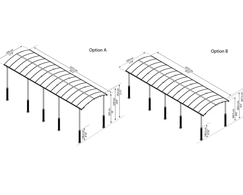 - Canopia | Alpine 3.6 X 11 Carport Wohnmobil Grau ^ PALRAM Sale