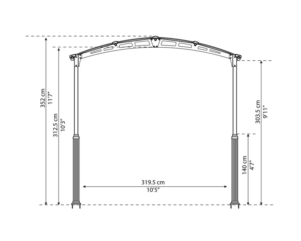 - Canopia | Alpine 3.6 X 13 Carport Wohnmobil in Grau ^ PALRAM Discount