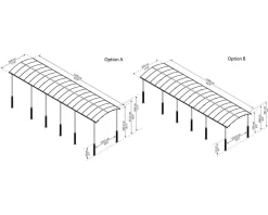 - Canopia | Alpine 3.6 X 13 Carport Wohnmobil in Grau ^ PALRAM Discount