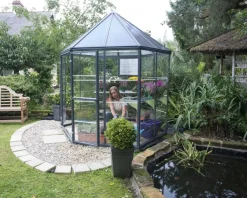 - Canopia | Oasis 2.5x2.1 Gewächshaus rund, Gewächshaus hexagon, glas pavillon ^ PALRAM New