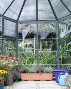 - Canopia | Oasis 2.5x2.1 Gewächshaus rund, Gewächshaus hexagon, glas pavillon ^ PALRAM New