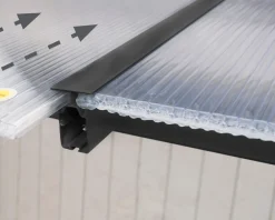 PALRAM - Canopia Olympia Terrassenüberdachung anthrazit B 546 x H 305 x T 295 cm